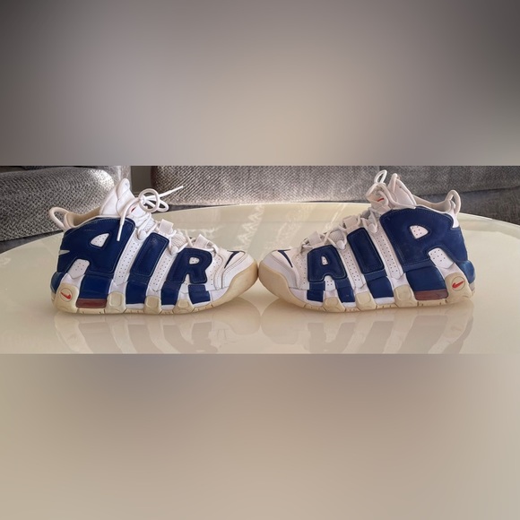 Nike Air Umtempo ‘96White&Royal Navy Blue Shoes Youth Size 6 - Picture 4 of 7